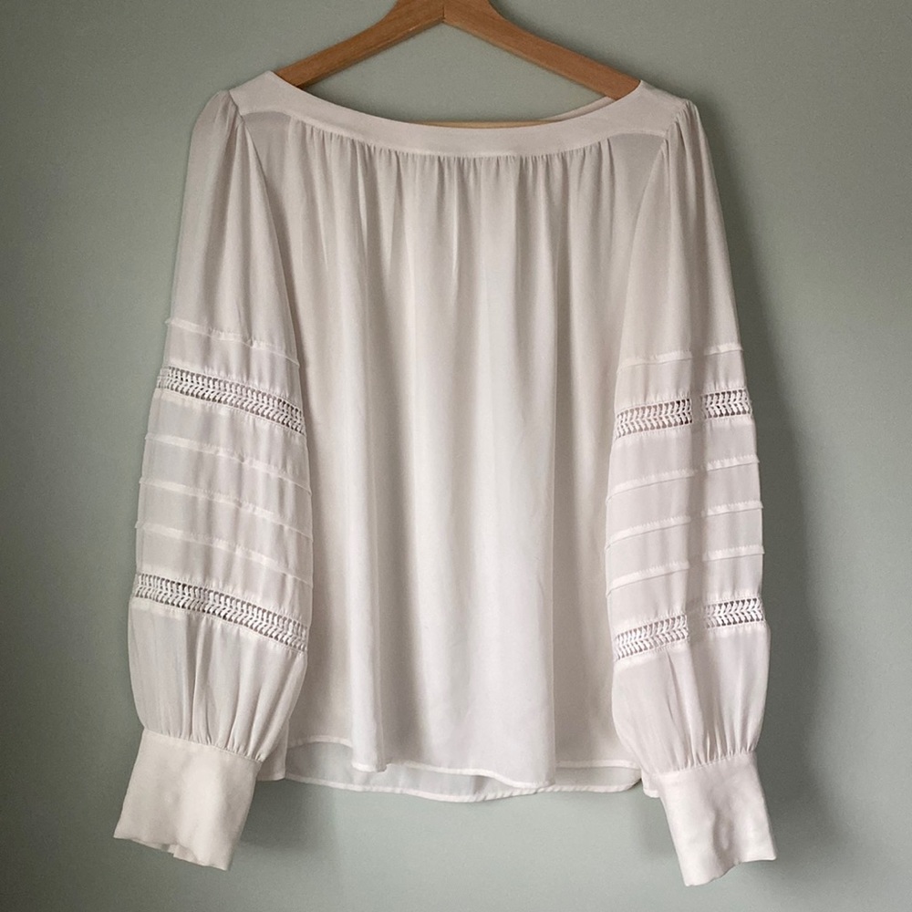 LOFT semi sheer blouse
